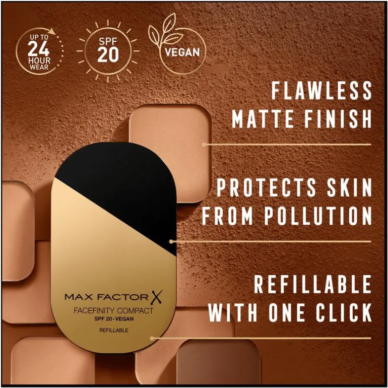 Max Factor Facefinity Reusable Compact powder Refill 008 Toffee