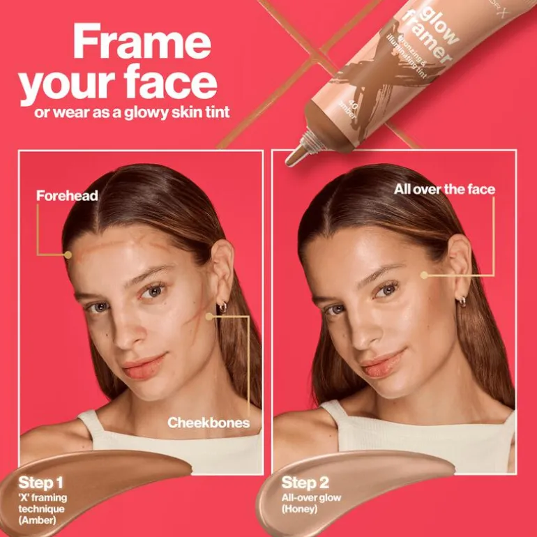 Max Factor Glow Framer bronzer en highlighter - Bruin - 40 Amber