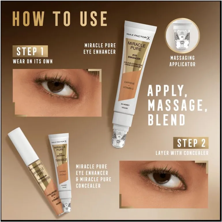 Max Factor Miracle Pure Eye Enhancer Concealer 02 Buff