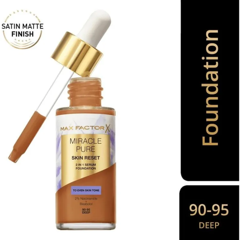 Max Factor Miracle Pure Serum Foundation 90-95 Deep 30 ML