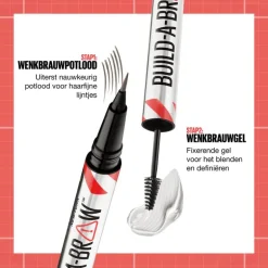Maybelline New York BUILD A BROW Wenkbrauwpen/fixeergel 257 Medium Brown