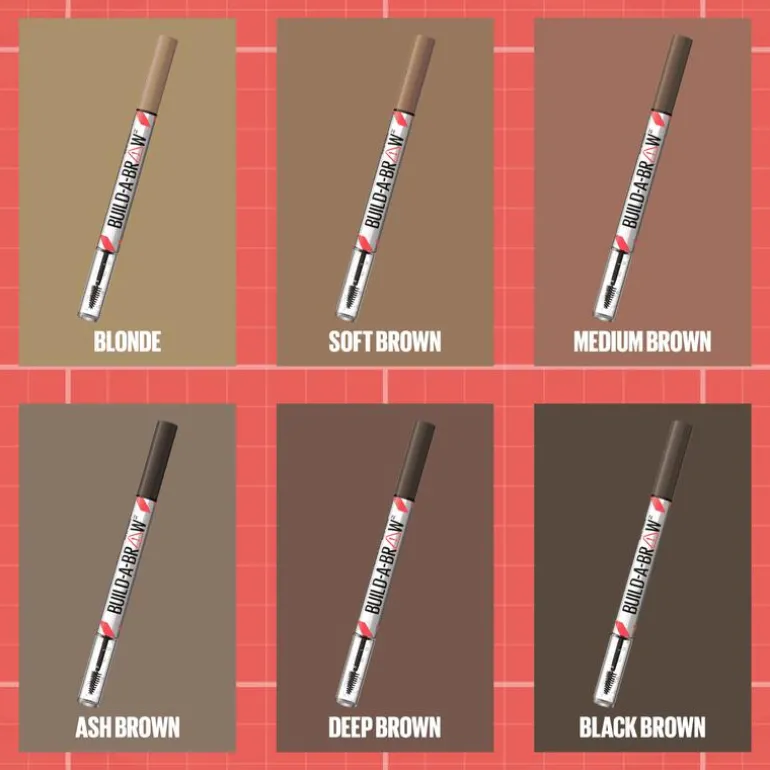 Maybelline New York BUILD A BROW Wenkbrauwpen/fixeergel 257 Medium Brown