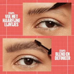 Maybelline New York BUILD A BROW Wenkbrauwpen/fixeergel 262 Black Brown