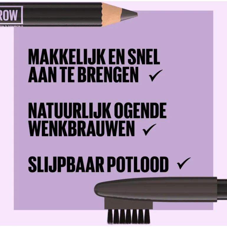 Maybelline New York Express Brow Shaping Wenkbrauwpotlood 03 Medium Brown