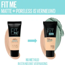 Maybelline New York Fit Me Matte + Poreless Foundation 230 Natural Buff 30 ML
