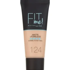 Maybelline New York Fit Me Matte + Poreless Foundation 124 Soft Sand 30 ML
