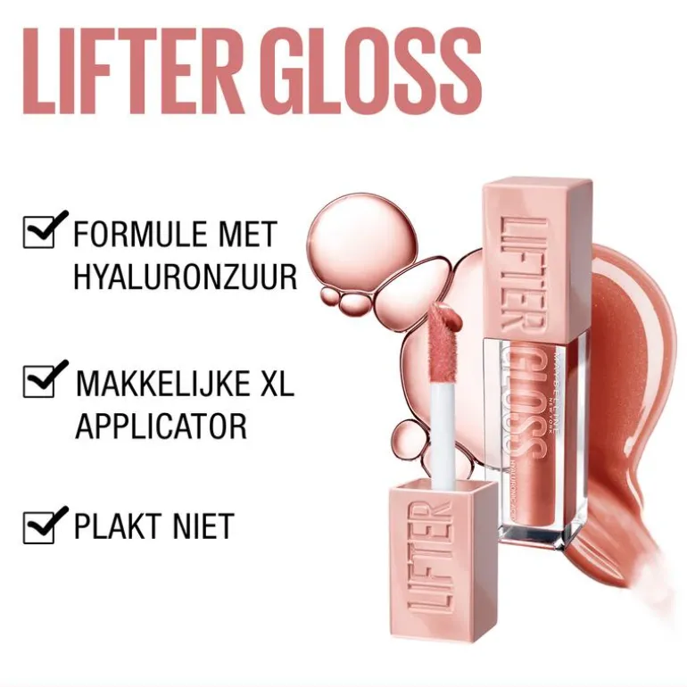 Maybelline New York Lifter Lipgloss 9 Topaz Roze
