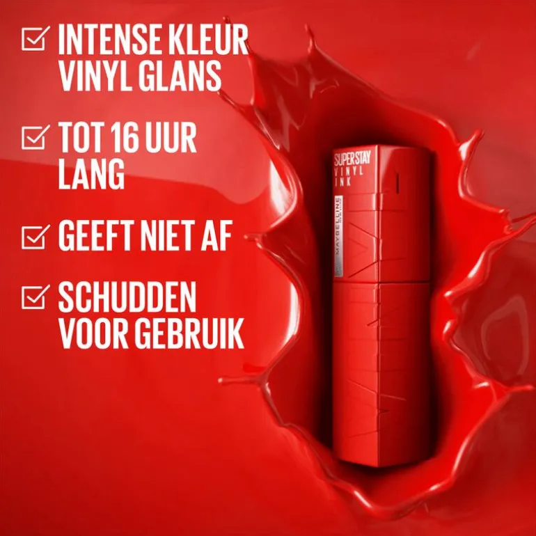 Maybelline New York SuperStay Vinyl Ink Lipstick 35 Cheeky 4,2 ML