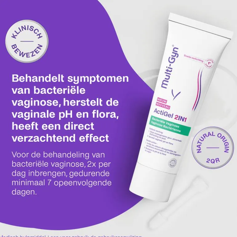 Multi-Gyn ActiGel 2in1 bij bacteriële vaginose 50ml