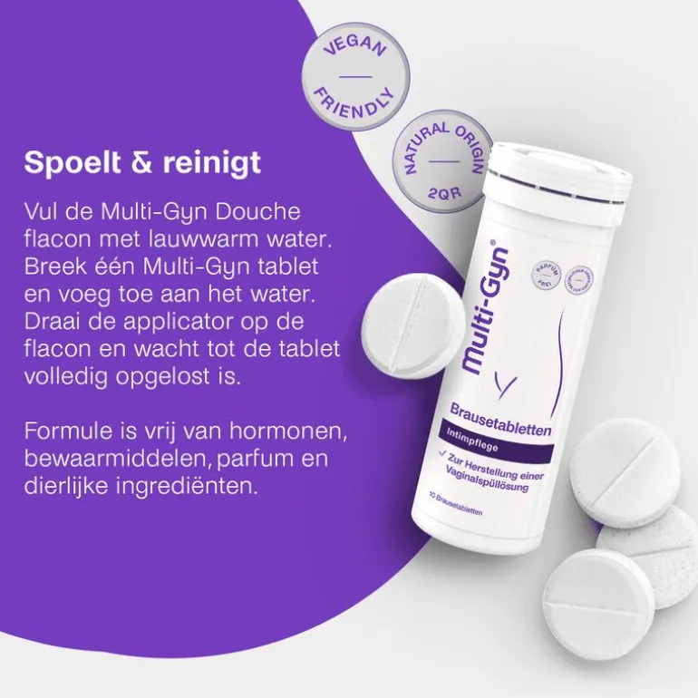 Multi-gyn Bruistabletten Voor Vaginale Douchevloeistof
