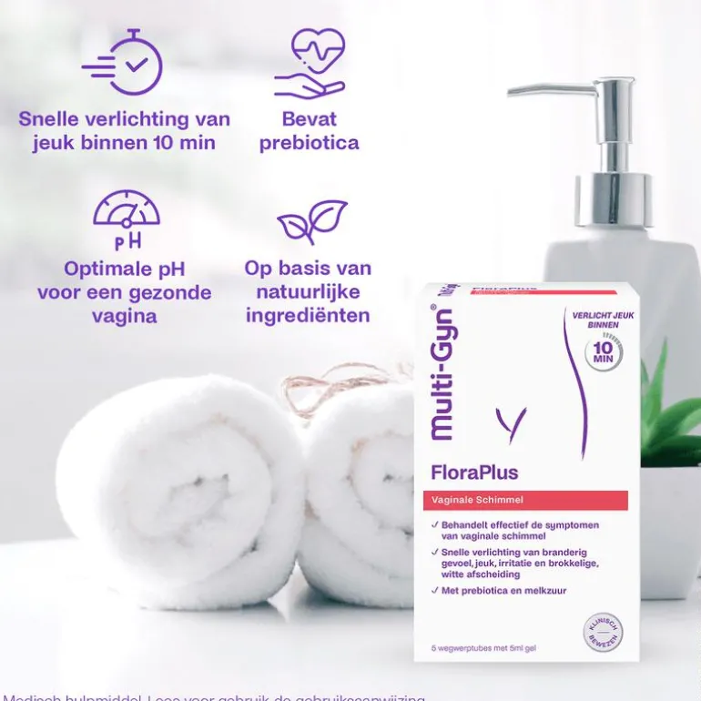 Multi-Gyn FloraPlus Bij Vaginale Schimmel 5X5 ML