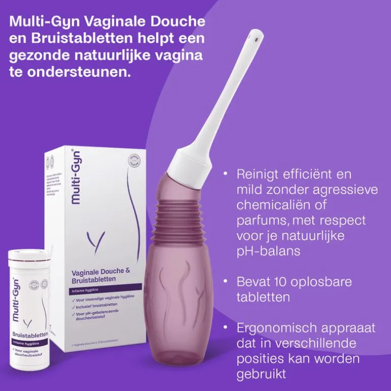 Multi-Gyn Vaginale Douche & 10 Bruistabletten