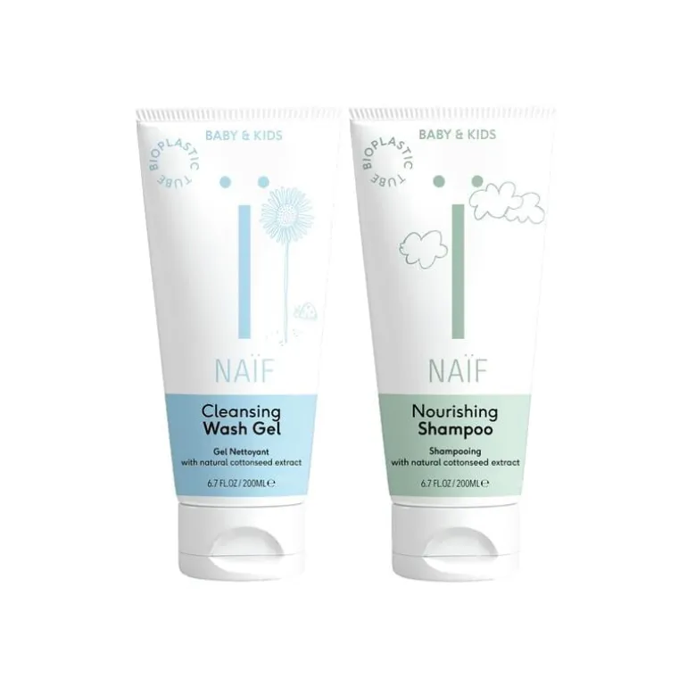 Naïf Baby & Kids Shampoo + Wasgel Value Pack