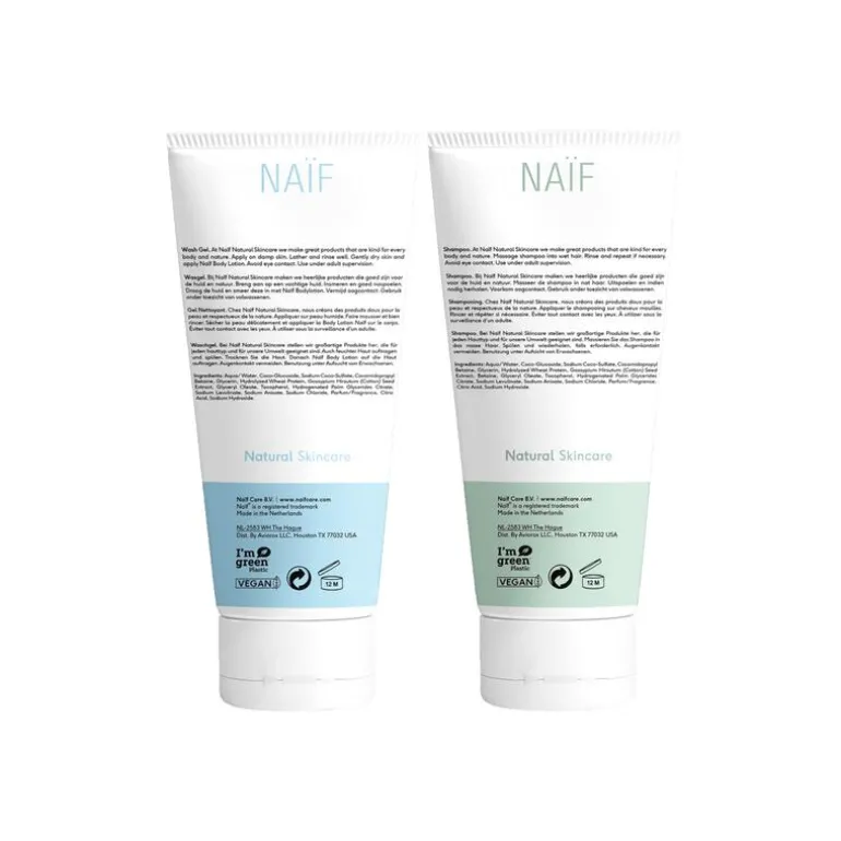 Naïf Baby & Kids Shampoo + Wasgel Value Pack