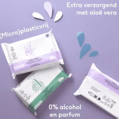 Naïf Plasticvrije Lotion Billendoekjes 8x54 stuks