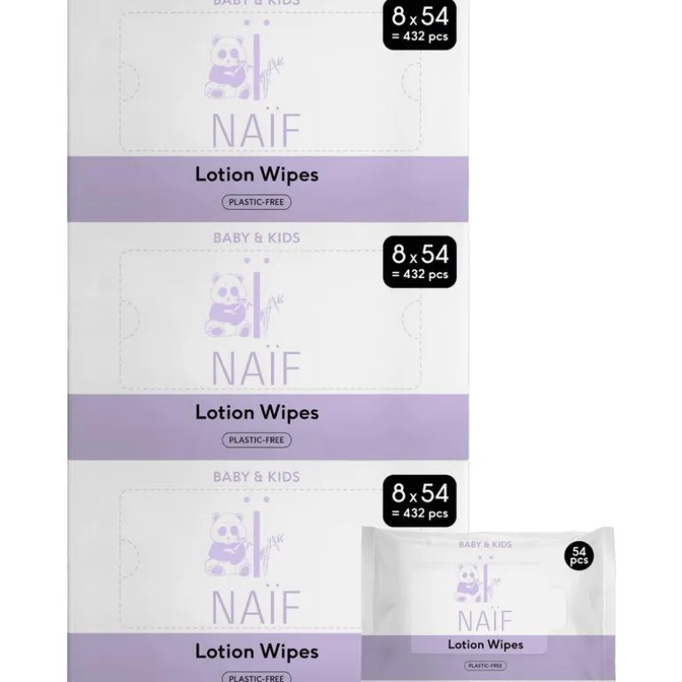 Naïf Plasticvrije Lotion Billendoekjes 24x54 stuks