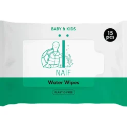 NAIF Water Wipes 15 stuks