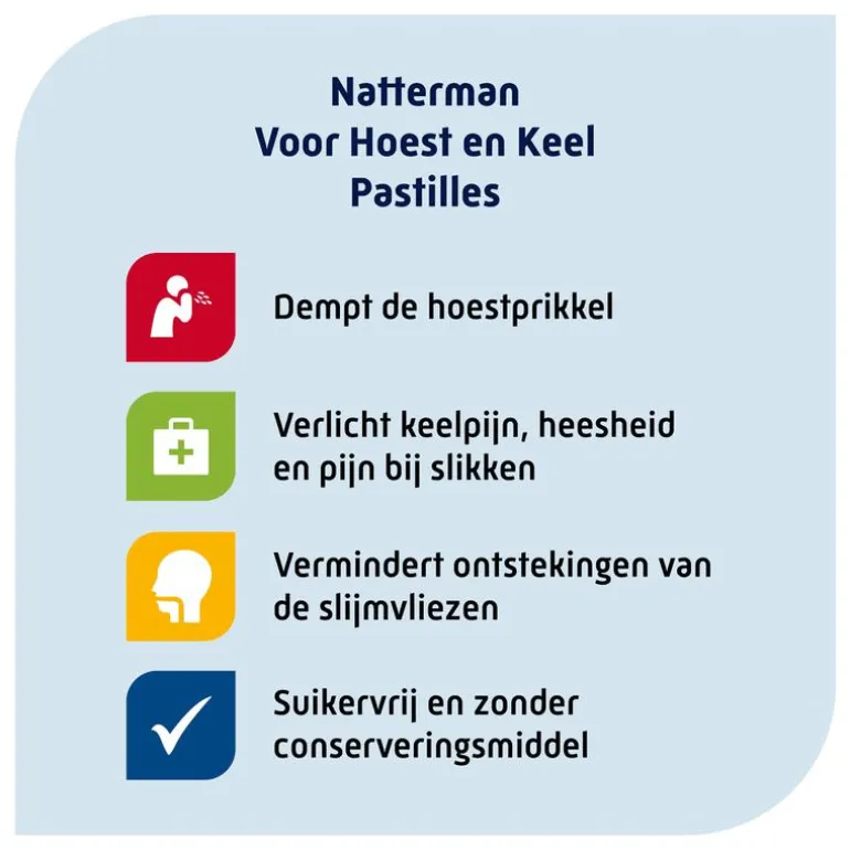 Natterman Hoest en Keel pastilles 20 stuks