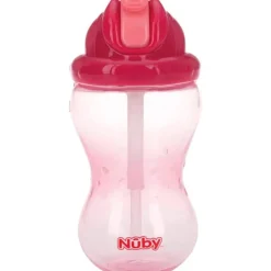 Nûby Flip-It Rietjesbeker Roze 12+ m 355 ML