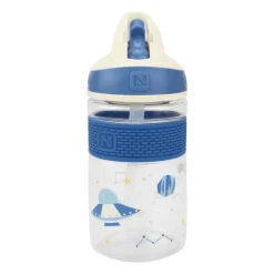 Nûby 2N1 Beker met Harde Tuit uit Tritan Blauw 3+ J 360 ML