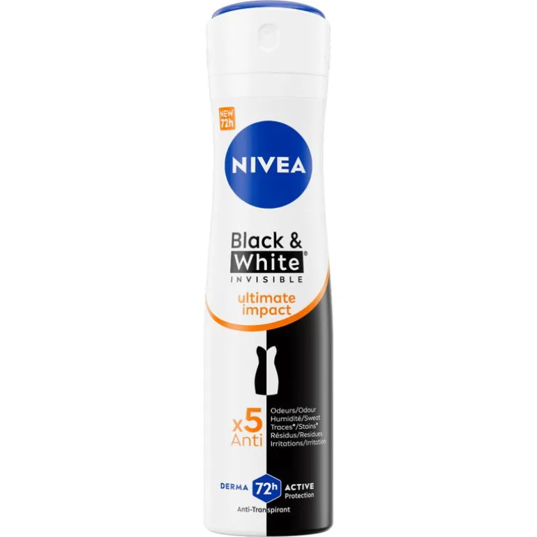 NIVEA Black & White Ultimate Impact Deodorant Spray 150 ML