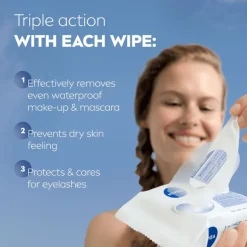 NIVEA 3-in-1 Verfrissende Reinigingsdoekjes 25 stuks