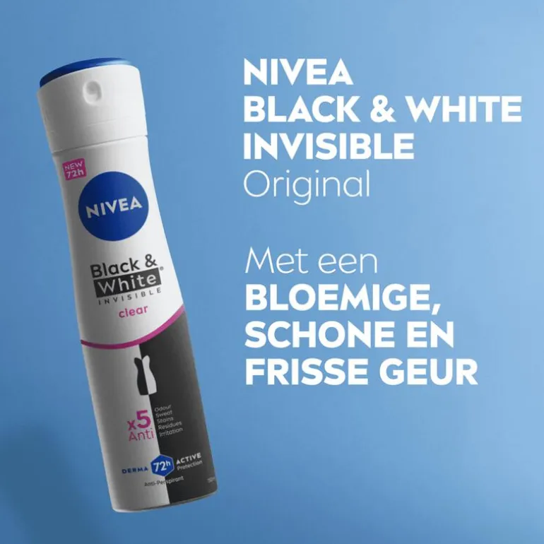 NIVEA Invisible Black & White Original Deodorant Spray 150 ML