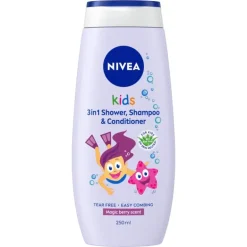 NIVEA Kids 3in1 Douchegel Shampoo & Conditioner Magic Berry Geur 250ML