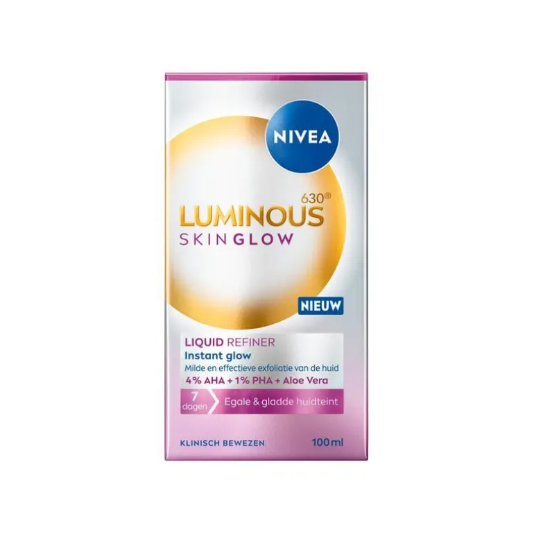 NIVEA Luminous Skin Glow Liquid Refiner Exfoliant Gezichtsreiniger 100ML