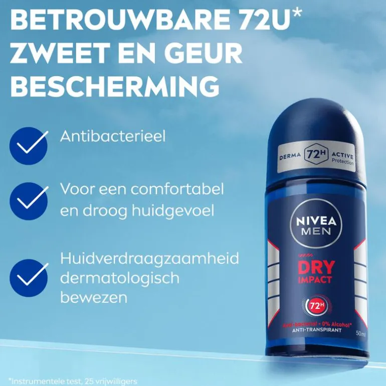 NIVEA MEN Dry Impact Deodorant Roller 50 ML