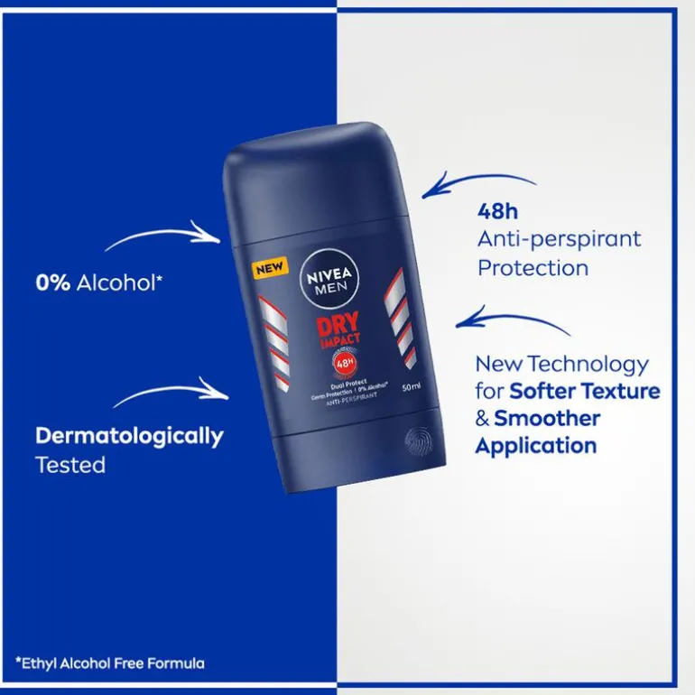 NIVEA MEN Dry Impact Deodorant Stick 50 ML