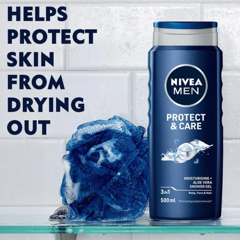 NIVEA MEN Protect & Care 3-in-1 Douchegel 500 ML