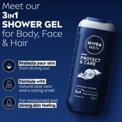 NIVEA MEN Protect & Care 3-in-1 Douchegel 250 ML