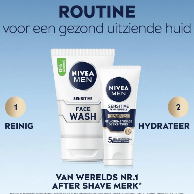 NIVEA Men Sensitive Huid & Stoppelbaard Gezichtsgel 50 ML