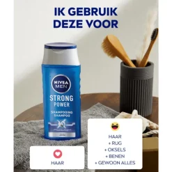 NIVEA MEN Strong Power Shampoo 250 ML
