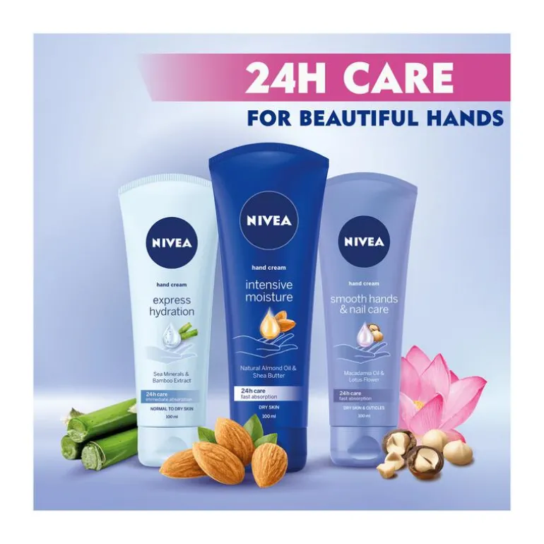 NIVEA Smooth Hands & Nail Care Handcrème 100 ML