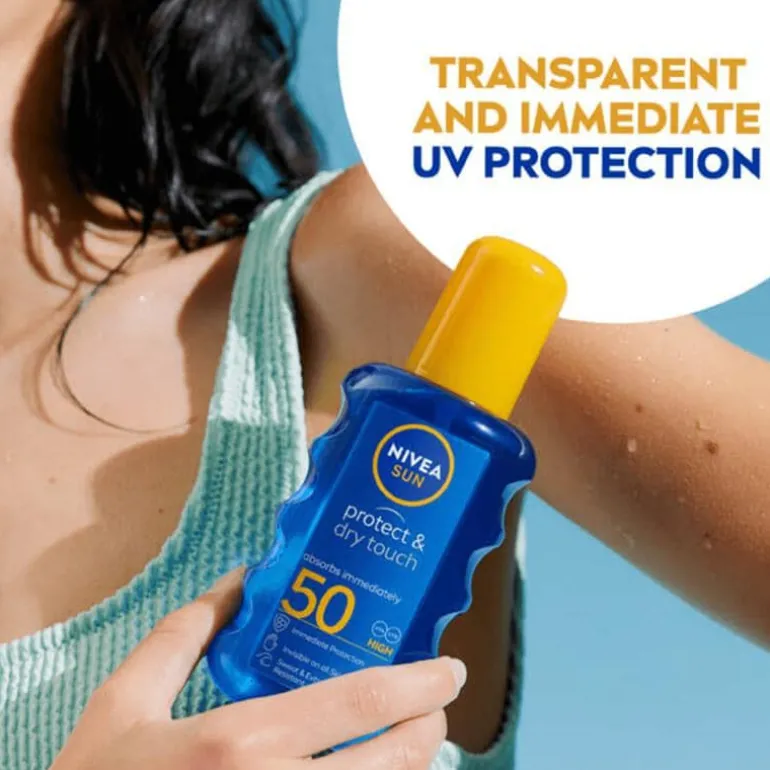 NIVEA SUN Protect & Dry Touch Transparante Zonnespray SPF 50 200 ML