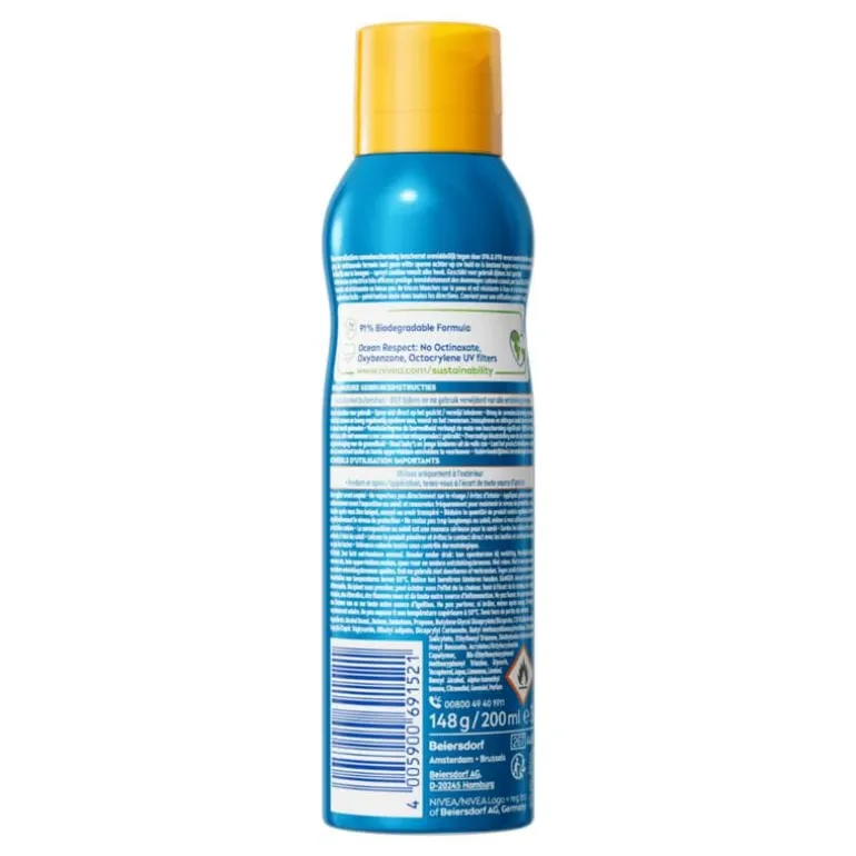 NIVEA SUN Protect & Dry Touch Zonnebrand Vernevelende Spray SPF 50 200 ML
