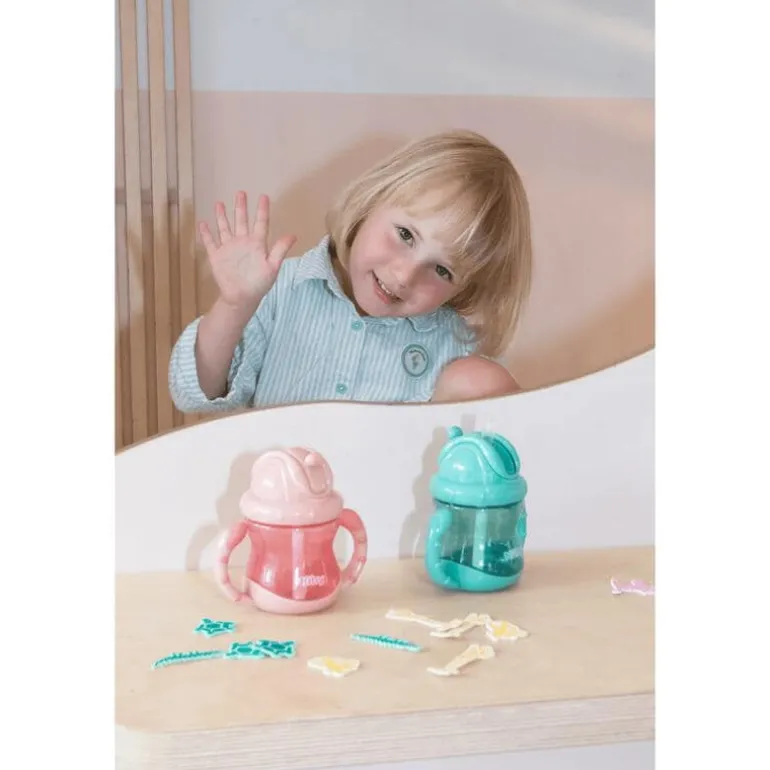 NUBY FLIP-IT ANTILEKBEKER HANDVATTEN 12 MAANDEN 240 ML