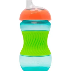 Nuby Mini Easy Grip Drinkbeker Siliconen Huls Groen 180 ML