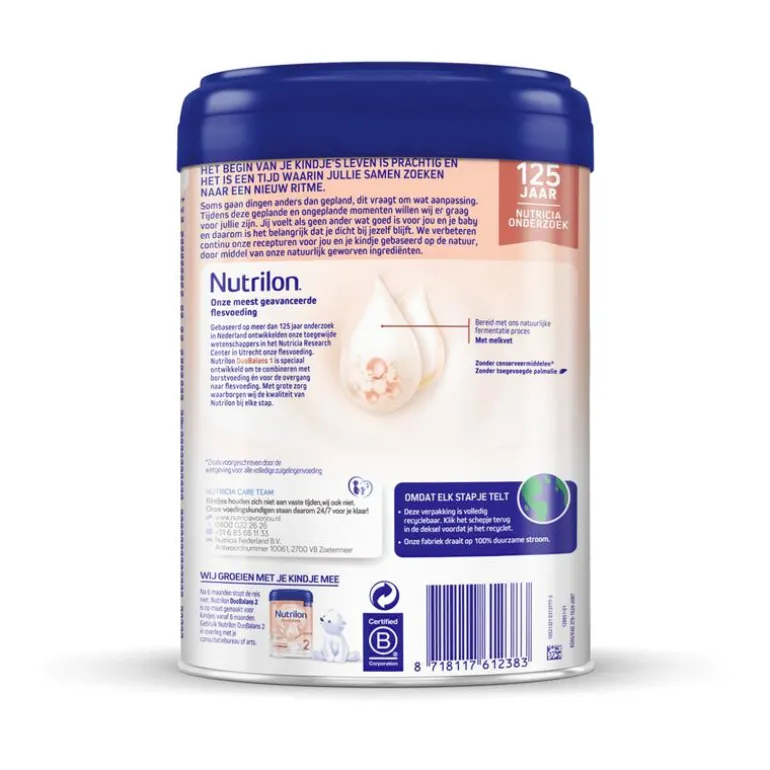 Nutrilon Duobalans 1 Zuigelingenvoeding Baby Vanaf De Geboorte 800 gram
