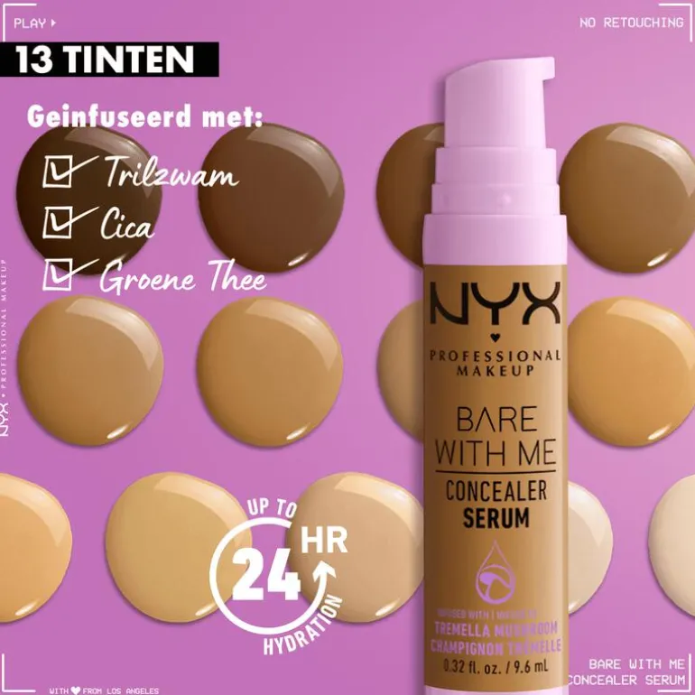 NYX Professional Makeup Bare With Me Concealer Serum BWMCCS10 Camel 9,6 ML