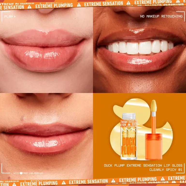 NYX Professional Makeup Duck Plump Lip Plumping Laquer Lipgloss 1 Clearly Spicy