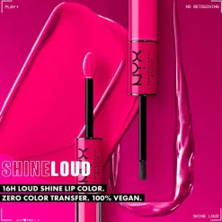 NYX Professional Makeup Shine Loud Pro Lipgloss 17 Rebel In Red