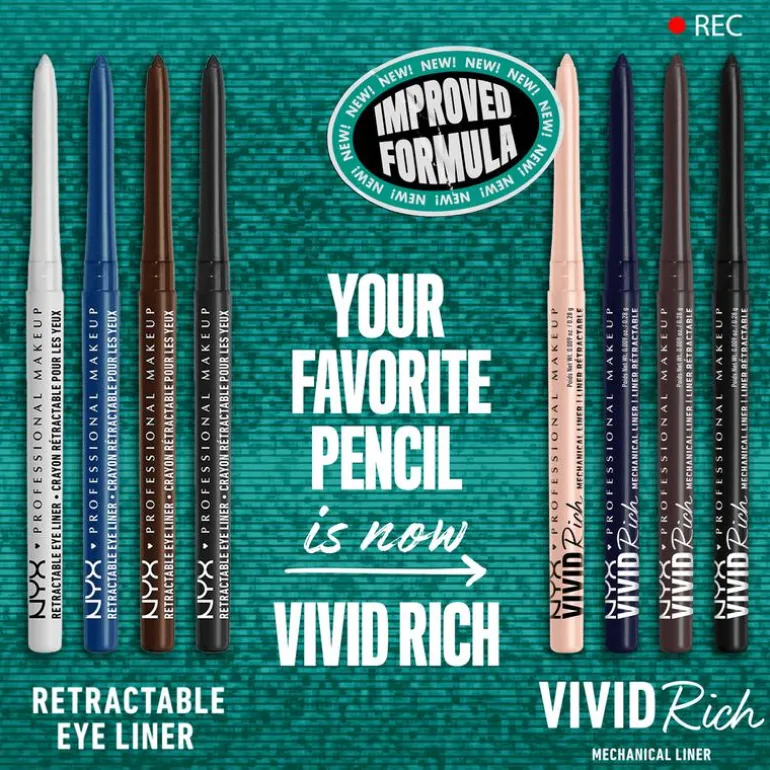 NYX Professional Makeup Vivid Rich Mechanical Pencil It's Giving Jade