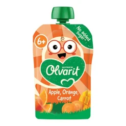 Olvarit Knijpfruitzakje Appel Sinaasappel Wortel