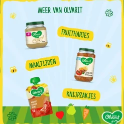 Olvarit Wortel Kip Aardappel Babyhapje 8+ maanden 200 GR