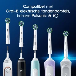 Oral-B Cross Action Opzetborstels Wit - 4 Stuks