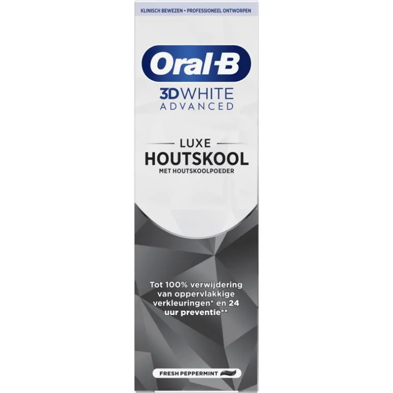 Oral-B 3D White Advanced Houtskool Tandpasta - 75 ML