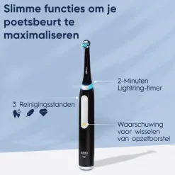 Oral-B iO 3 Duo Zwart & Blauw 2 Elektrische Tandenborstels